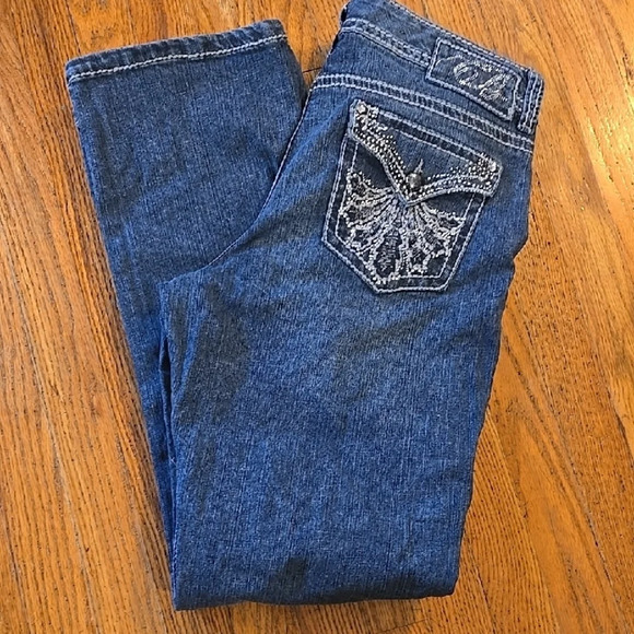 Code Bleu Women's Boot Cut Jeans - Classic Blue 12/30 - Picture 3 of 3